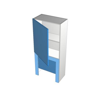 1 door rollerdoor with frame