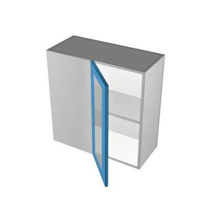 blind corner hinged left glass door