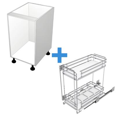 Pull Out Cabinet with 450mm Sige Spice Rack No Door