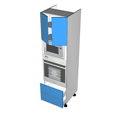 Wall-Oven-2-Drawers Two Doors